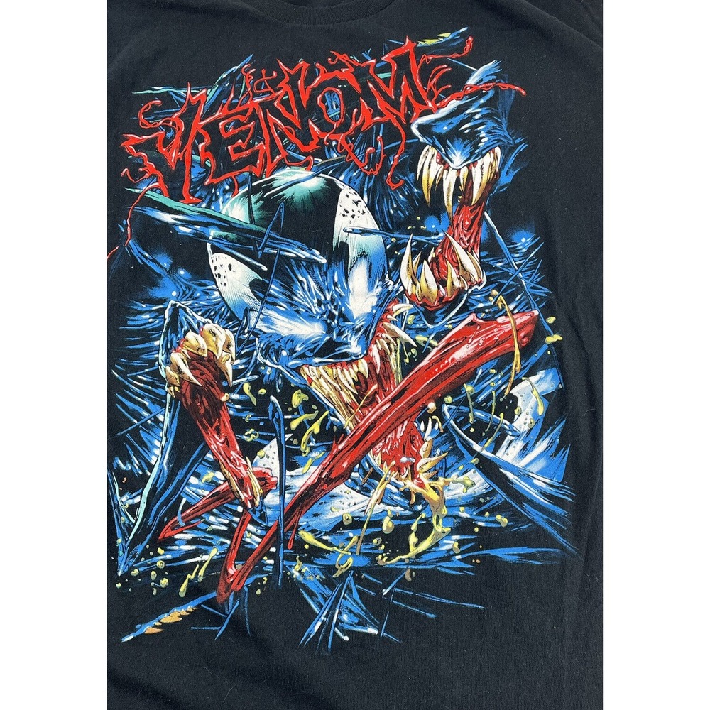Marvel Venom Mad Engine T-Shirt Large Spiderman Carnage Black Crewneck No Tag - Picture 3 of 6